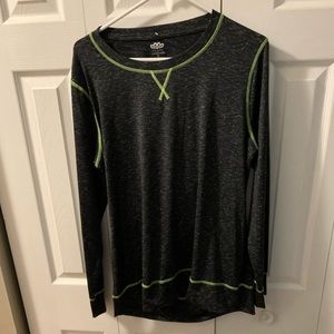 Nwt athletic open back long sleeve tee neon green